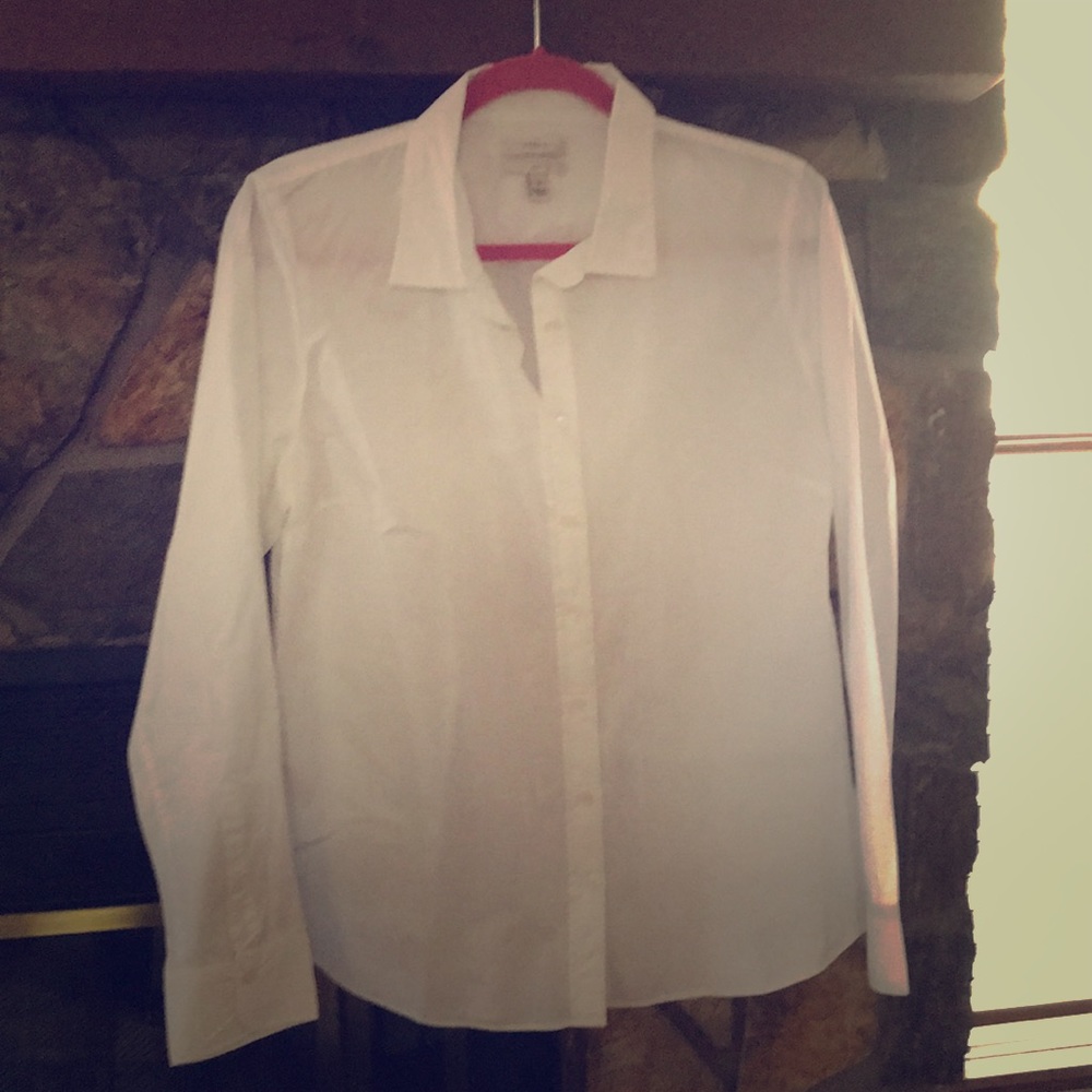 JCrew white button down